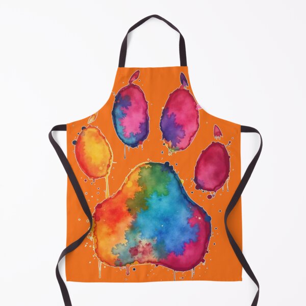 Item preview, Colorful watercolor dog footprint designed and sold by A-Szczesniak.
