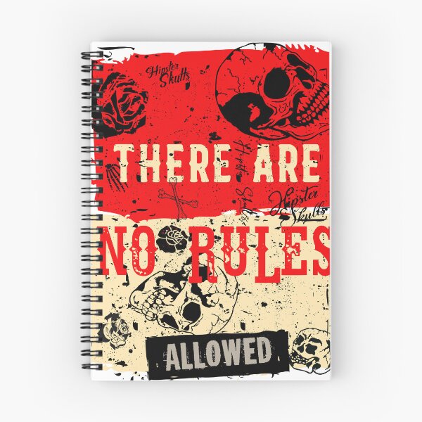 Item preview, no rules skull quote slogan designed and sold by Achille3777.