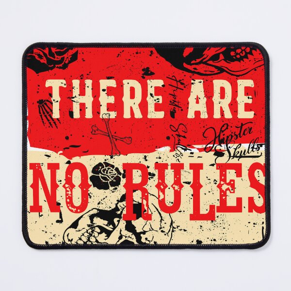 Item preview, no rules skull quote slogan designed and sold by Achille3777.