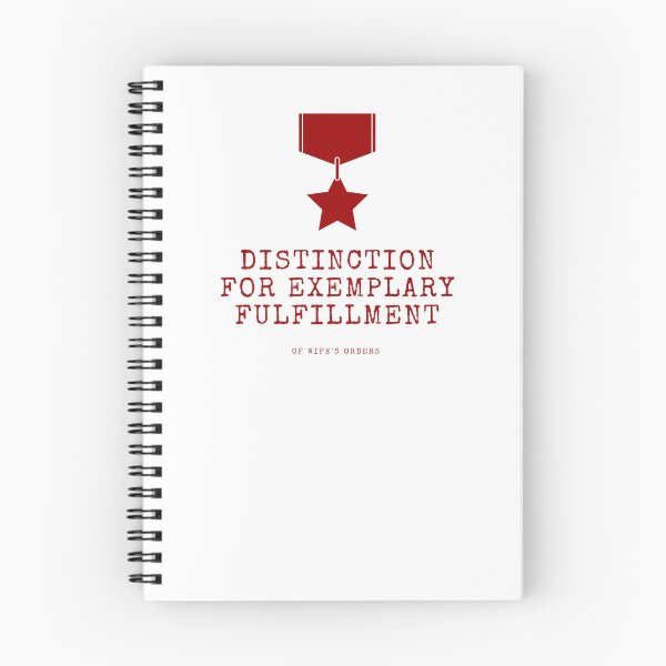 Item preview, distinction for exemplary fulfillment of wife's orders, red distinction, simple army-style artwork  designed and sold by silent-violin.