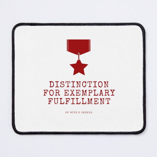 Item preview, distinction for exemplary fulfillment of wife's orders, red distinction, simple army-style artwork  designed and sold by silent-violin.