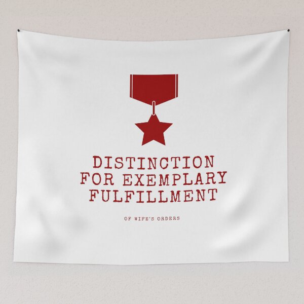 Item preview, distinction for exemplary fulfillment of wife's orders, red distinction, simple army-style artwork  designed and sold by silent-violin.