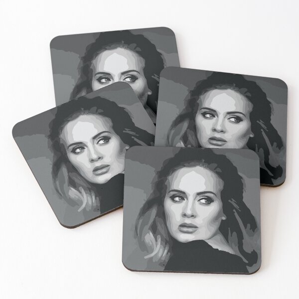 Item preview, ADELE DIGITAL ART ILUSTRATION BALCK AND WHITE designed and sold by kevinkreativity.