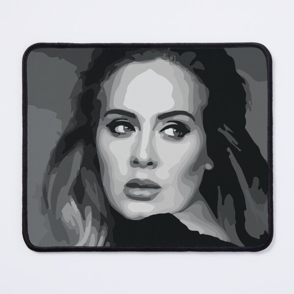 Item preview, ADELE DIGITAL ART ILUSTRATION BALCK AND WHITE designed and sold by kevinkreativity.