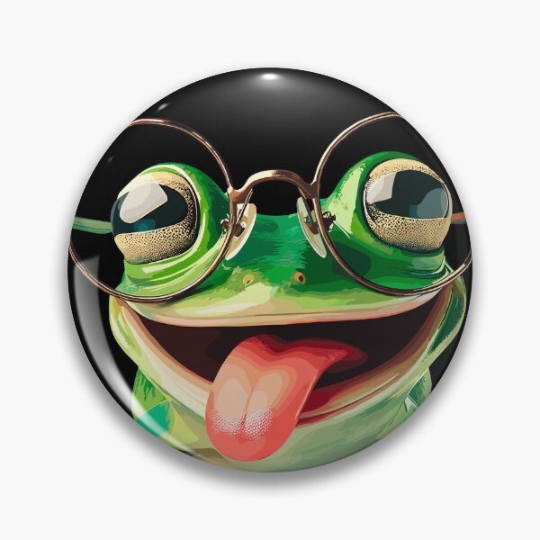 Item preview, Funny Frog With Glasses – Cute & Quirky Design designed and sold by designleon19.