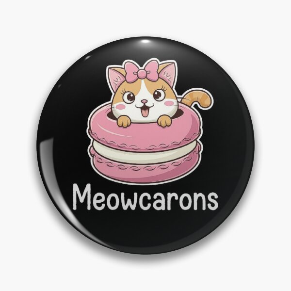 Item preview, Meowcarons - Cute Cat Macaron Kawaii Dessert Lover designed and sold by love3617.