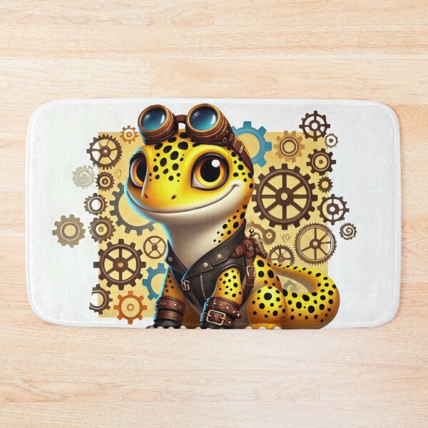 Item preview, Steampunk Yellow Spotted Lizard designed and sold by Sillytoe.