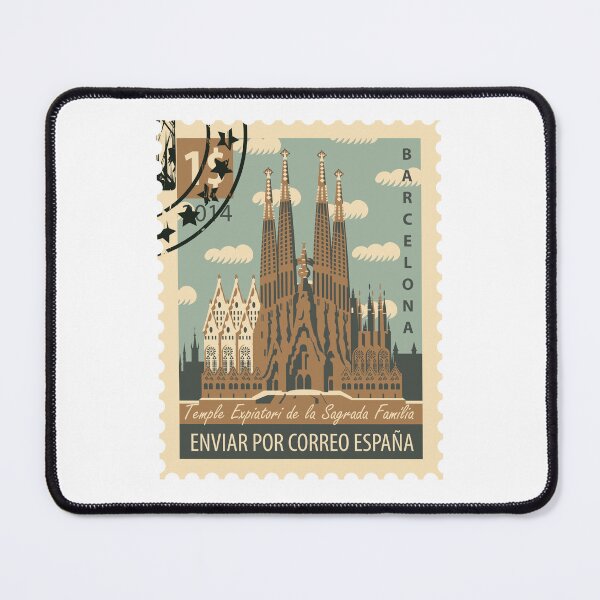 Item preview, Barcelona Postage Stamp designed and sold by NewWorldIsHere.