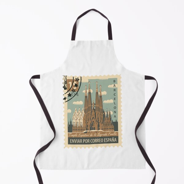 Item preview, Barcelona Postage Stamp designed and sold by NewWorldIsHere.