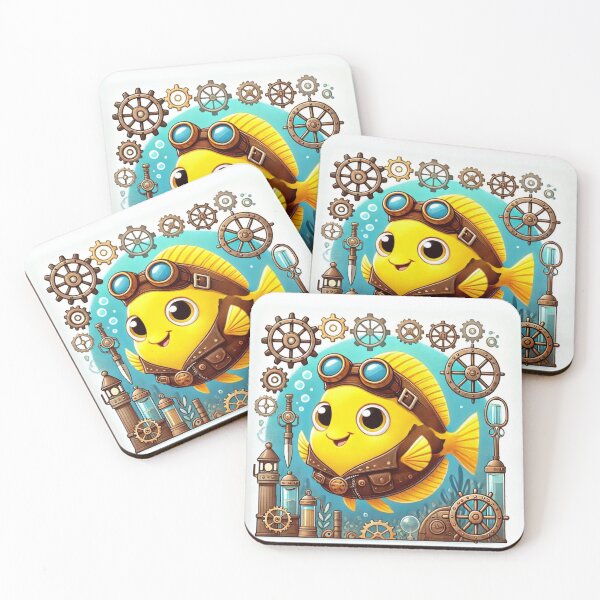 Item preview, Steampunk Yellow Tang designed and sold by Sillytoe.