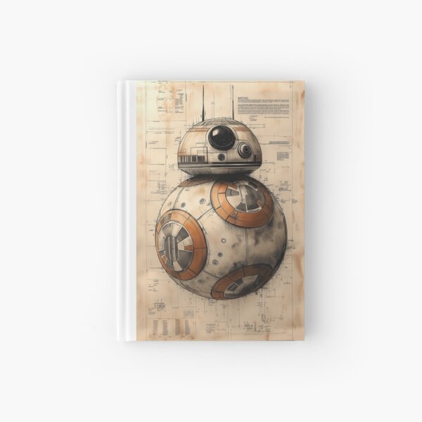 Item preview, BB-8 Blueprint Schematic – Star Wars Fan Art, Droid Schematic Art designed and sold by SavinMercantile.