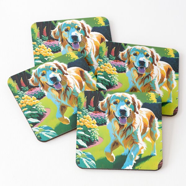 Item preview, Golden Retriever Art designed and sold by Bow Wow Pop Art.