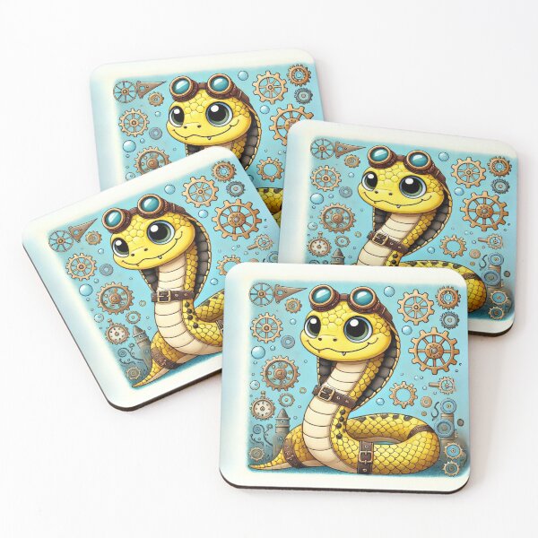 Item preview, Steampunk Yellow-Bellied Sea Snake designed and sold by Sillytoe.