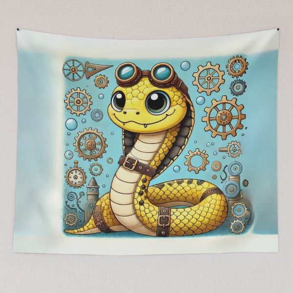 Item preview, Steampunk Yellow-Bellied Sea Snake designed and sold by Sillytoe.