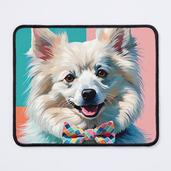 Item preview, Samoyed Dog Portrait Art designed and sold by Bow Wow Pop Art.