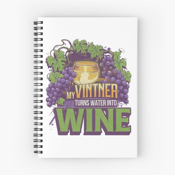 Item preview, My Vintner Turns Water into Wine, Vine and Wine Cup Art designed and sold by Faithloveshop.