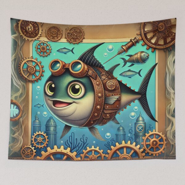 Item preview, Steampunk Yellowfin Tuna designed and sold by Sillytoe.