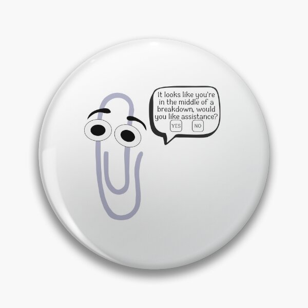 Item preview, Mental Break Down Clippy designed and sold by fantasyimprint.
