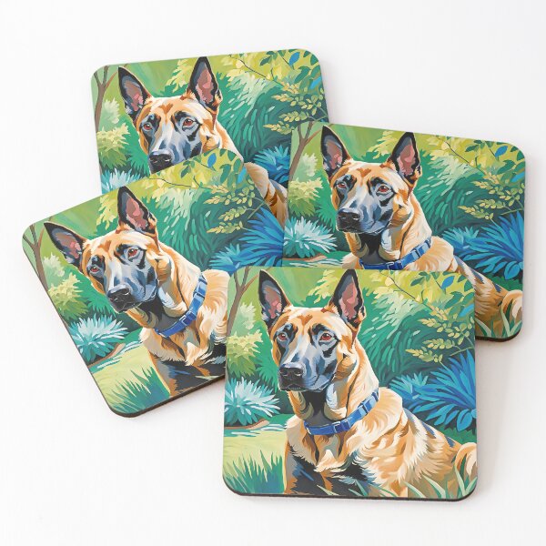 Item preview, Belgian Malinois Art designed and sold by Bow Wow Pop Art.