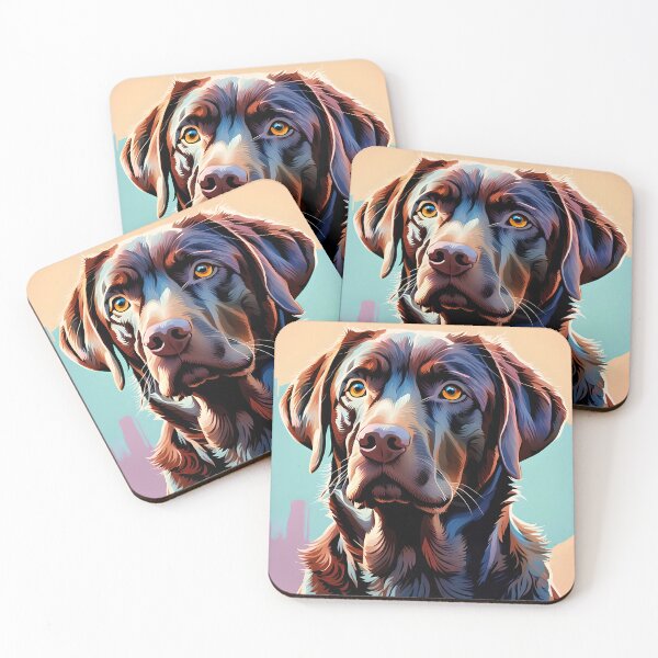 Item preview, Brown Labrador Retriever Dog Art designed and sold by Bow Wow Pop Art.