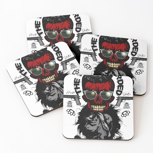Item preview, real gang skull hipster skulls beard and mustache designed and sold by Achille3777.