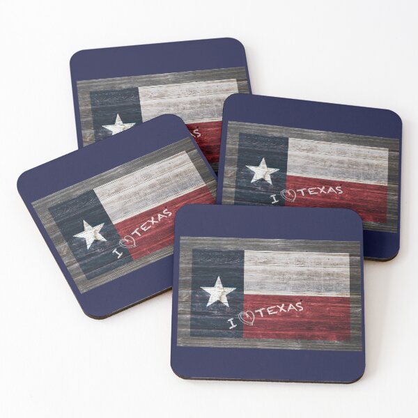 Item preview, I Love Texas  Rustic Flag Weathered Wood designed and sold by art64.