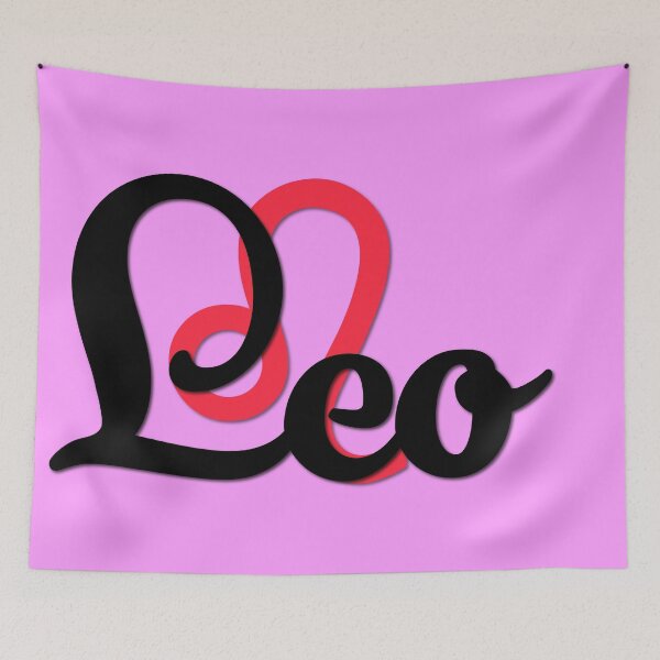 Item preview, Leo Fire - Black Font pink designed and sold by LizzyPrittyArts.