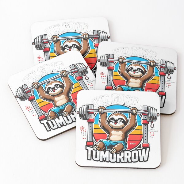 Item preview, I’ll Go It… Tomorrow | Funny Lazy Sloth Gym T-Shirt & Gifts designed and sold by MasterStyleXL.
