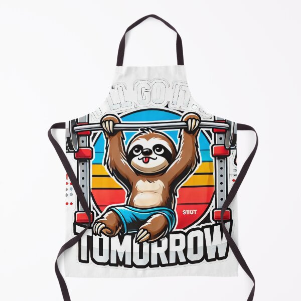Item preview, I’ll Go It… Tomorrow | Funny Lazy Sloth Gym T-Shirt & Gifts designed and sold by MasterStyleXL.