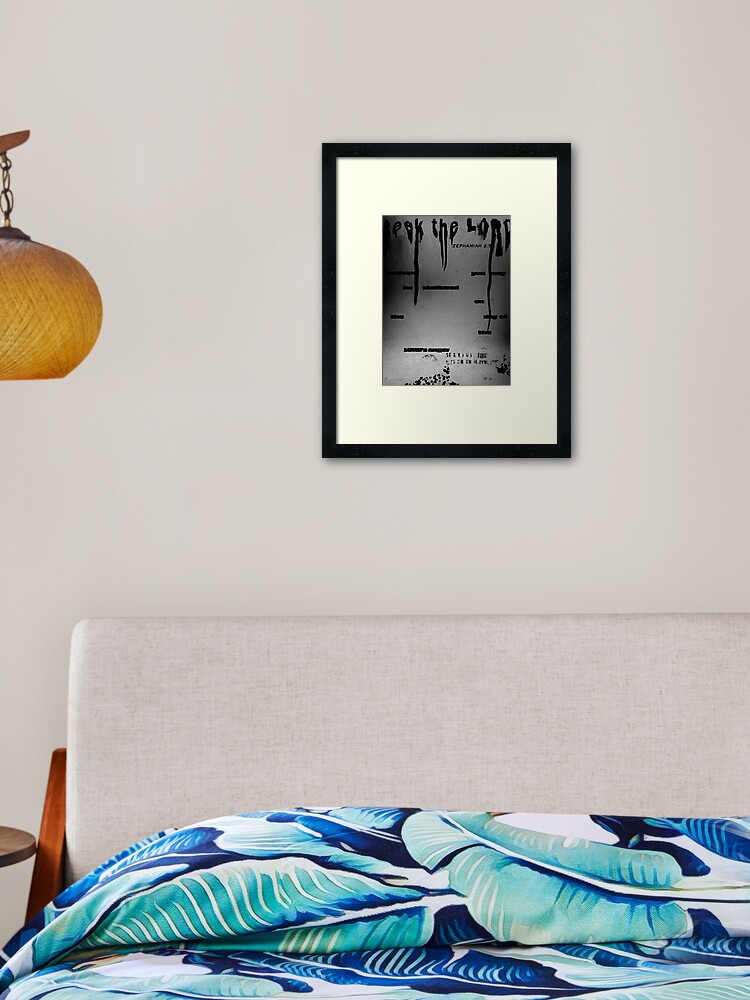 Thumbnail 2 of 7, Framed Art Print, Seek the Lord designed and sold by nathanblixt.