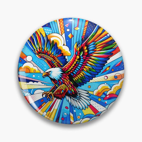 Item preview, pop art style eagle designed and sold by Dogandesighn.