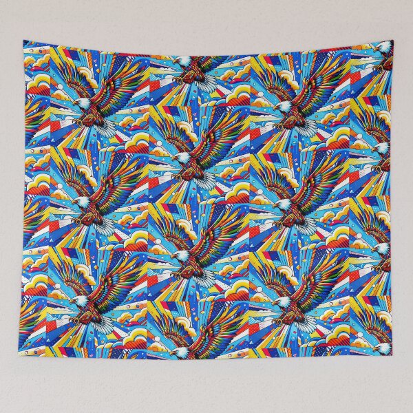Item preview, pop art style eagle designed and sold by Dogandesighn.