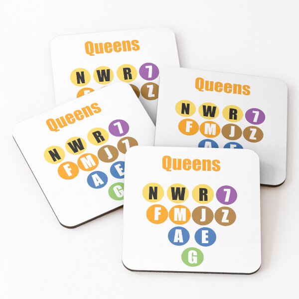 Item preview, Queens NY train lines orange designed and sold by Mozart3.