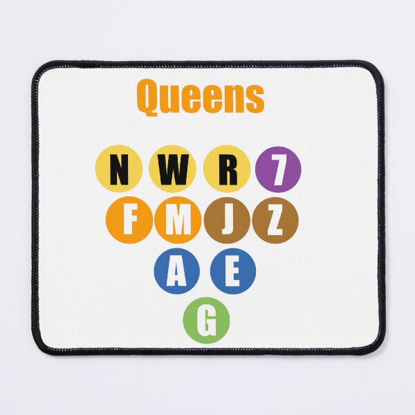 Item preview, Queens NY train lines orange designed and sold by Mozart3.