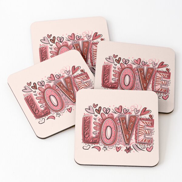 Item preview, Love Explosion - Text Love Art designed and sold by Frame & Fold.