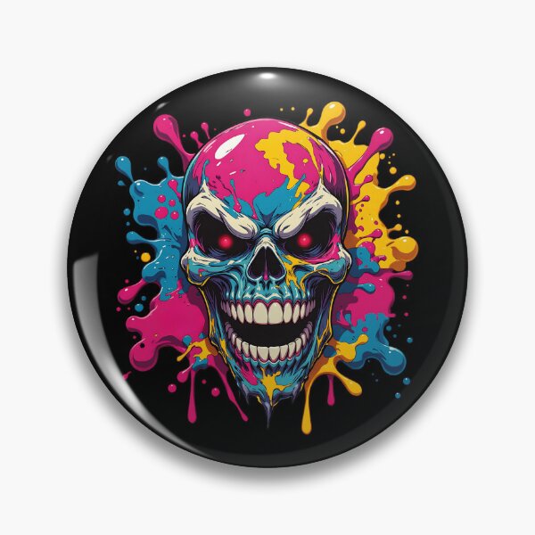 Item preview, Colorful skull designed and sold by Sopilka.