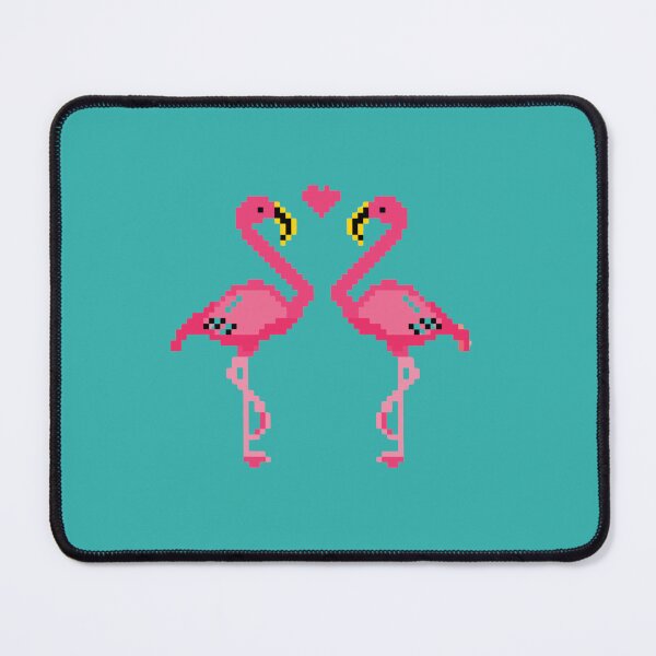 Item preview, Pixelated Flamingos in Love Embrace designed and sold by K1llexx.