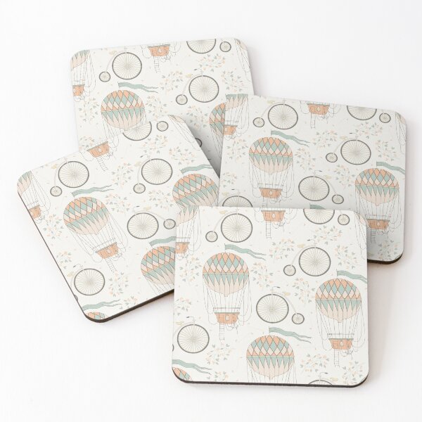 Item preview, Vintage Hot Air Balloons and Bicycles designed and sold by PeppermintCreek.