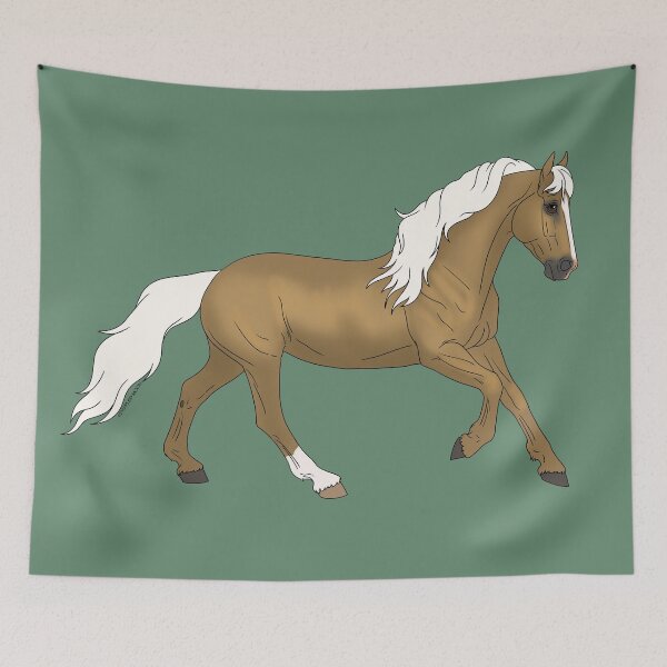 Item preview, Cantering Palomino Ranch Horse designed and sold by DappledMoon.