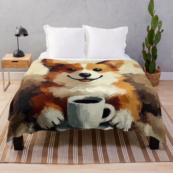 Item preview, Sip, Sit, Smile - Corgi with Coffee designed and sold by Porosenok.