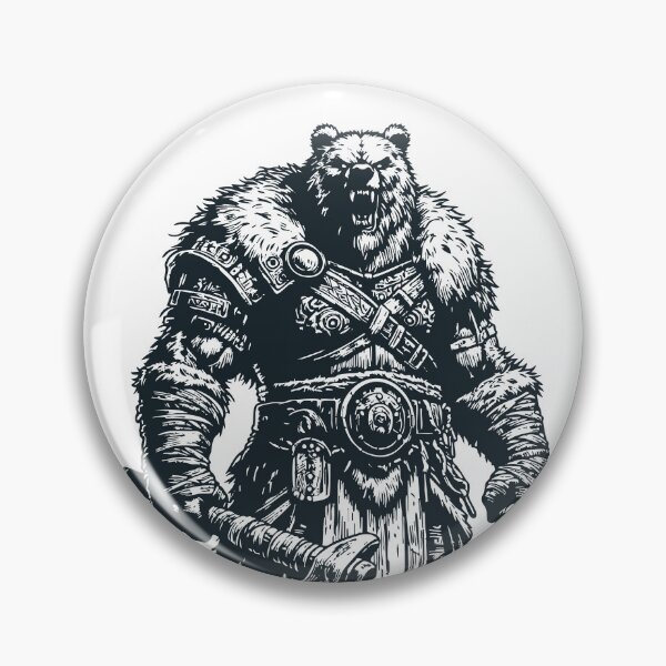 Item preview, Viking Warrior Bear Outline Vintage designed and sold by TomFrontierArt.