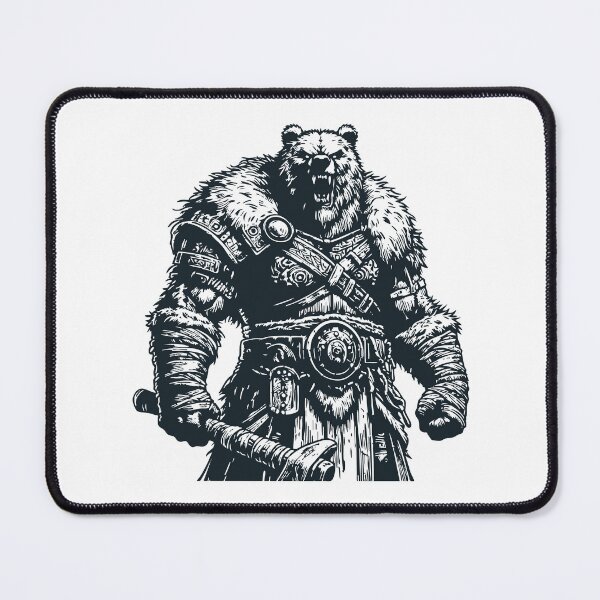 Item preview, Viking Warrior Bear Outline Vintage designed and sold by TomFrontierArt.