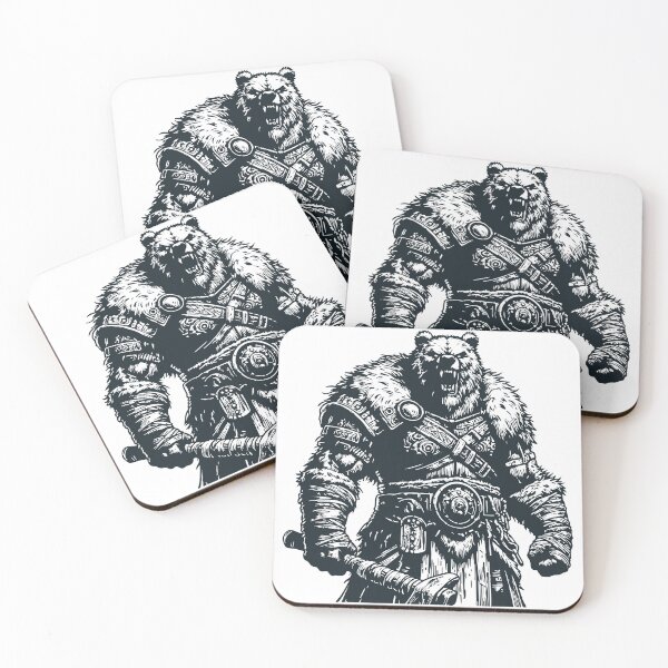 Item preview, Viking Warrior Bear Outline Vintage designed and sold by TomFrontierArt.