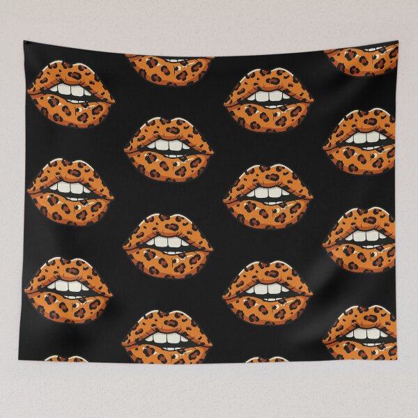 Item preview, Leopard Print Lips designed and sold by Tw1nsAIArt.