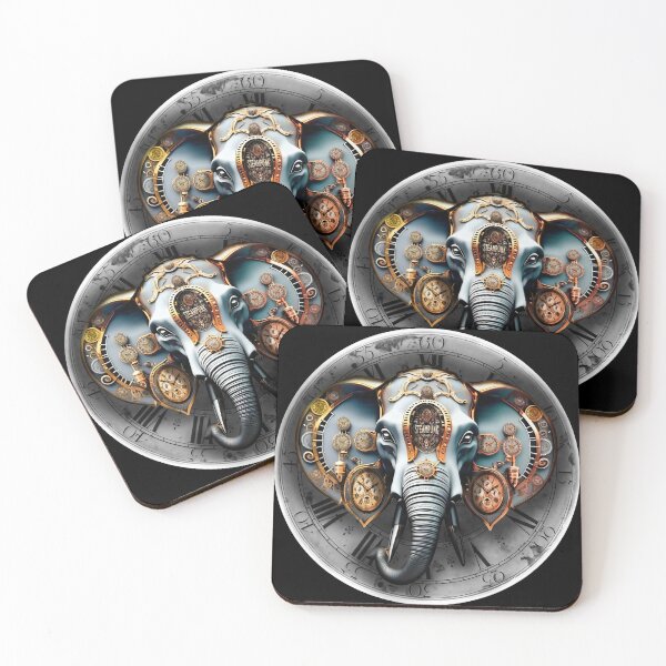 Item preview, Steampunk retro style elephant designed and sold by Drone-tees.