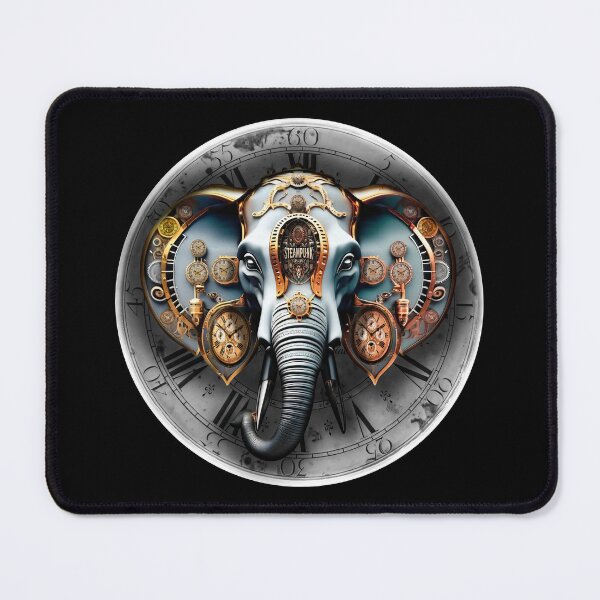 Item preview, Steampunk retro style elephant designed and sold by Drone-tees.