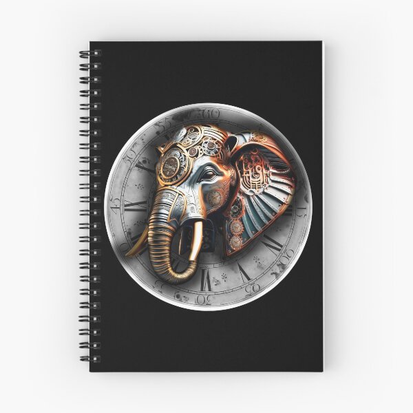 Item preview, Steampunk retro style elephant designed and sold by Drone-tees.