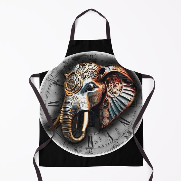 Item preview, Steampunk retro style elephant designed and sold by Drone-tees.