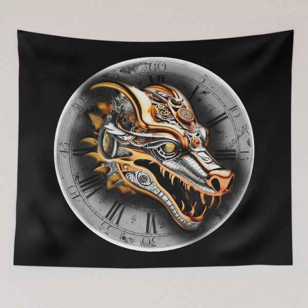 Item preview, Steampunk retro style dragon designed and sold by Drone-tees.