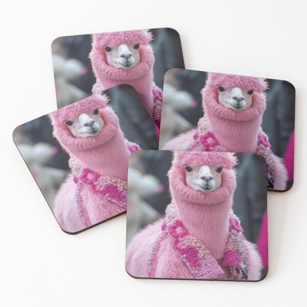 Item preview, Festive pink alpaca on display designed and sold by anytka.